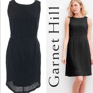 Garnet Hill black eyelet, lined dress